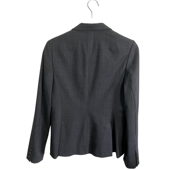 Banana Republic Blazer Womens 8 Suit Jacket Navy Blue Two Button Wool Blend - Picture 2 of 16